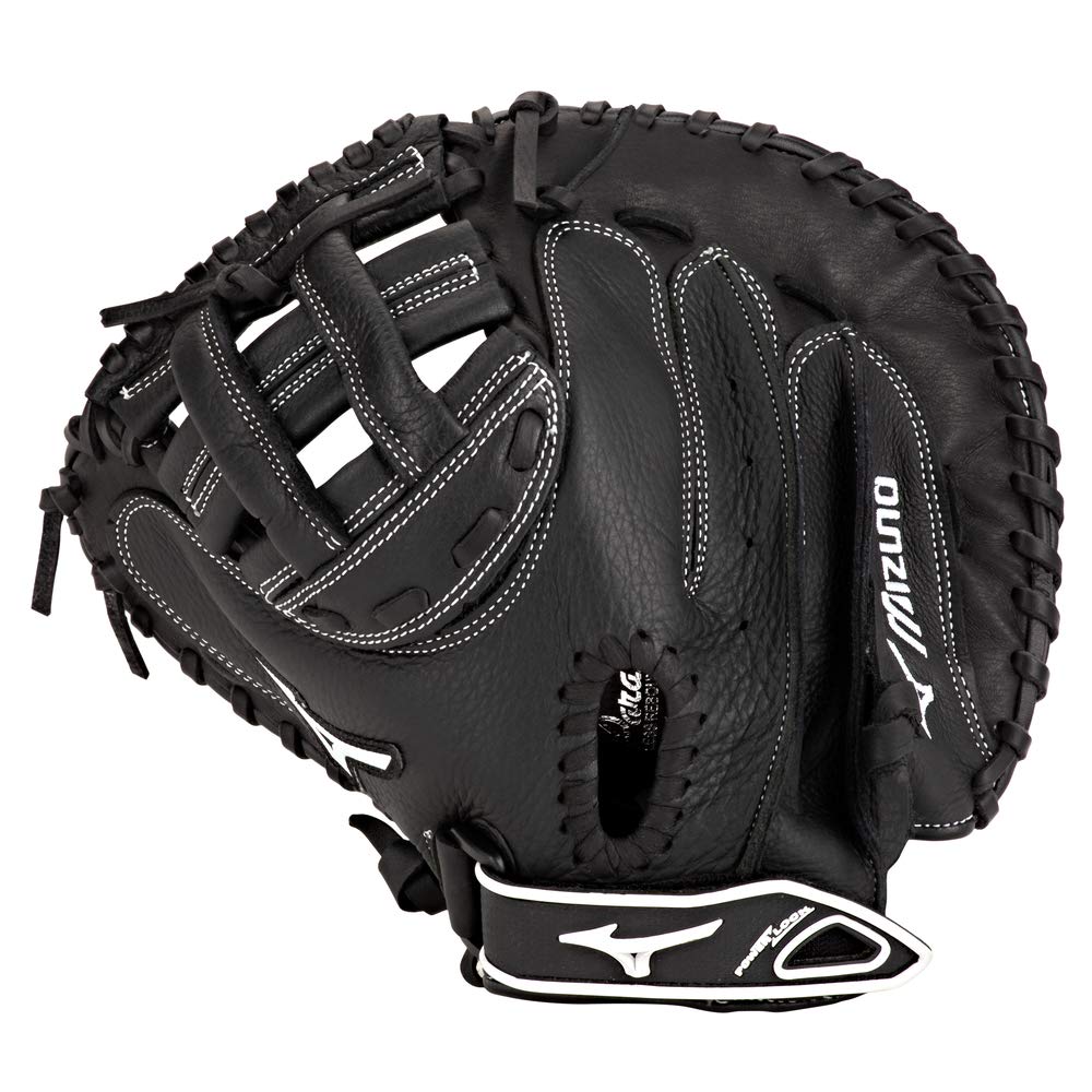 Photo 1 of ***STOCK PHOTO FOR REFERENCE ONLY*** Mizuno Prospect Gxs102 Fastpitch Softball Catcher's Mitts, Size 32.5, Black (Left hand throw ), Mizuno Prospect Fastpitch Fastpitch Catcher's Mitts, Black