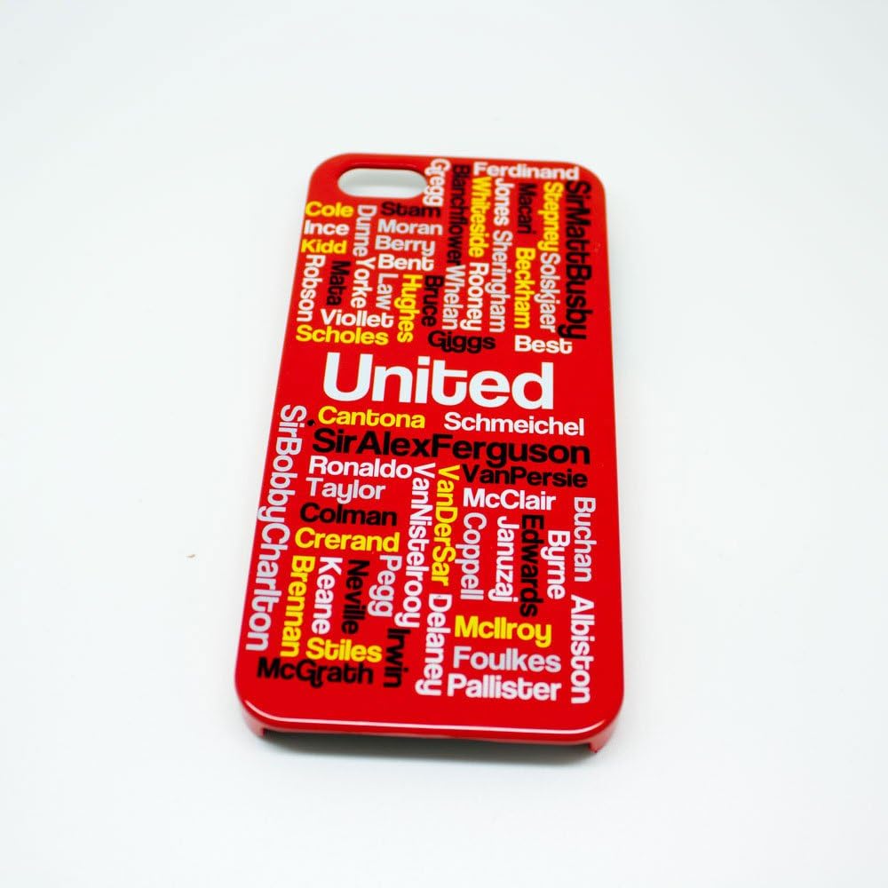 Manchester United Man UTD Legends Football Fan Mobile Phone Cover Case for iPhone 5/5s - Non Fade, Hard Wearing Gloss Finish packaged in Presentation Box