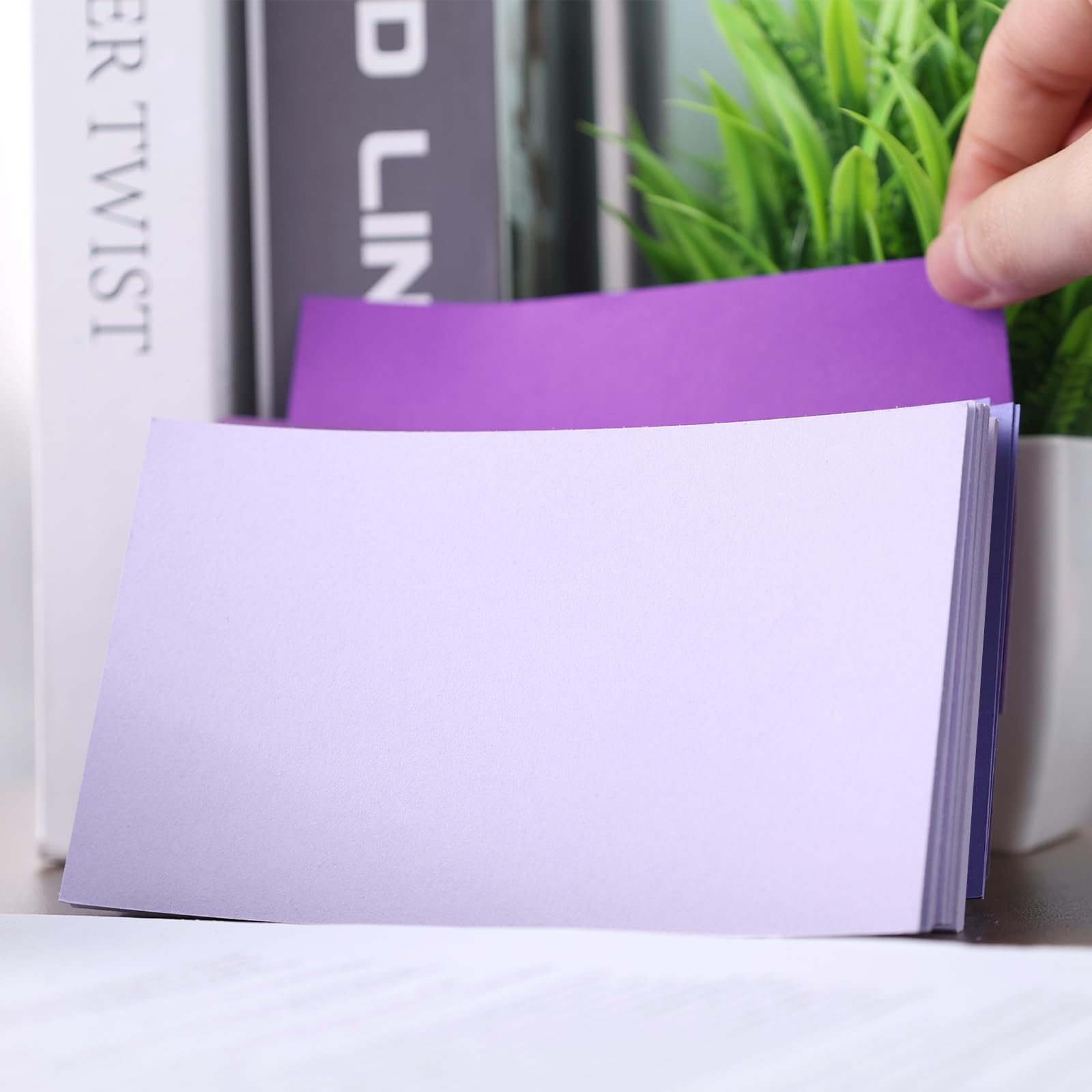 Koogel 300 Blatt Karteikarten, Blanko Karteikarten 12,5 x 7,5 cm Bunte Karteikarten 5 Farben Notizkarten Lernkarten für Schule Lernen Büro Spielkarten