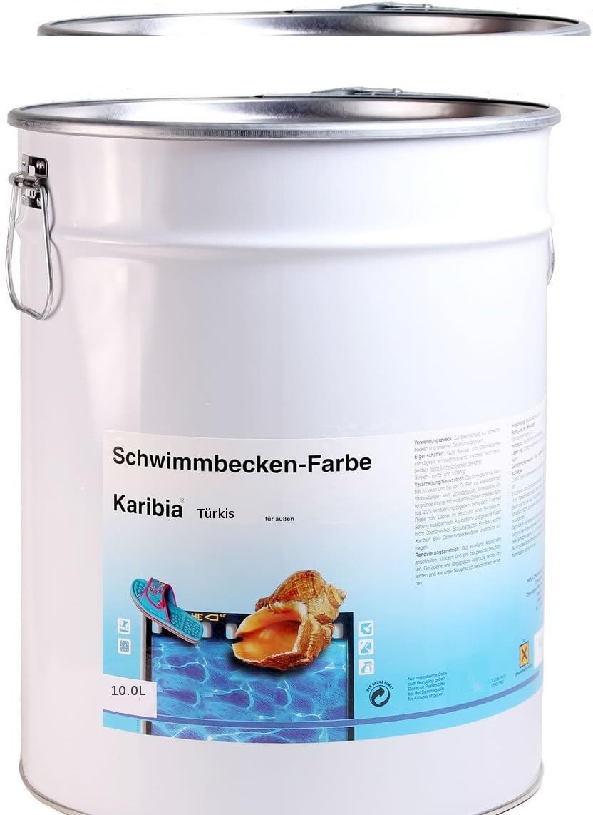 Wola Karibia Protected Paint – Swimming Pool and Bath Sink Turquoise 10 Litres