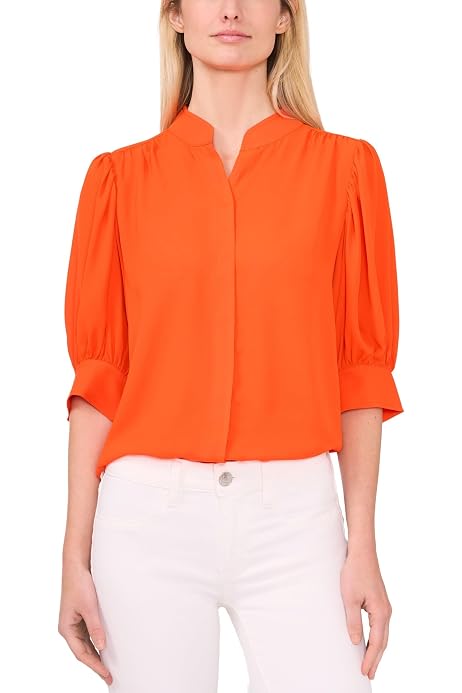 cece square neck blouse