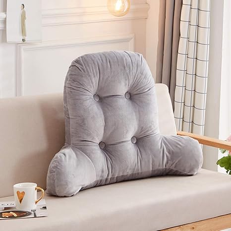 Amazon Co Jp 読ん ベッド 残りの枕 腕 サポート枕 夫 枕 テレビを見るため 読ん 3 次元 腰椎 パッド グレー 75x55x10cm 30x22x4inch ホーム キッチン