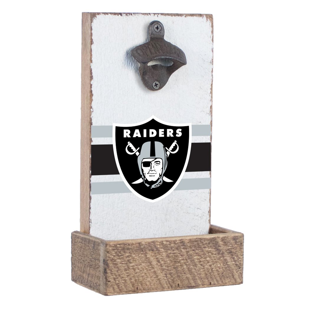Rustic Marlin Designs NFL Unisex NFL Team Bottle Opener White