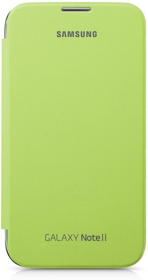 Samsung Flip Premium Case Cover for Samsung Galaxy Note 2 - Lime Green