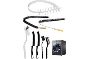 JUNTIANZE 8 Pack Washing Machine Cleaning Brush Kits, Front Load Washer Cleaner Tools Accessories, for Tight Spaces and Washing Machine Rubber Seals