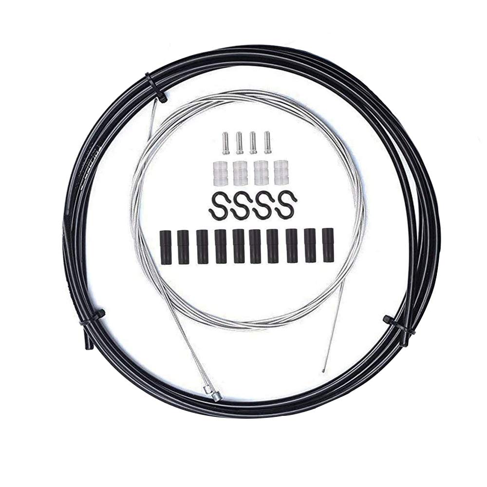 Photo 1 of Eyech Universal Bike Shift Cable Housing Kit Set Bicycle Shifter Cable Set Derailleur Cable Replacement Kit for Mountain Bike and Road Bike