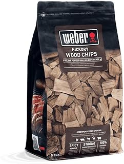 Weber 17624 Räucherchips Hickory 700g, Räuchern, Aroma, Grillen