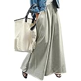 GORGLITTER Women's Wide Leg Pants Drawstring Waist Palazzo Pants