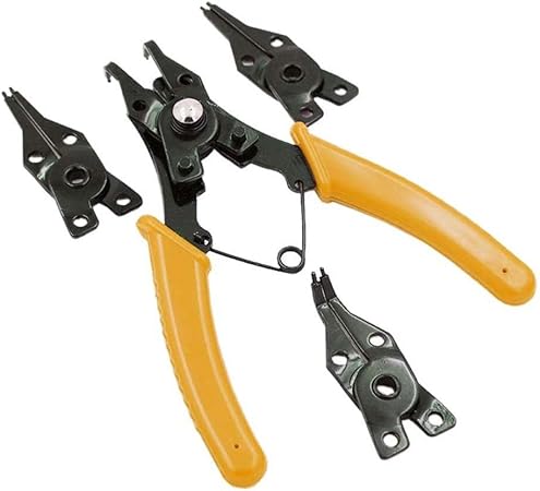 Pince Multifonction 4 Pointes En Un Avec Circlip E Clip Et Anneaux Snap Ring Set D Outils A Main 1 Piece Amazon Fr Bricolage
