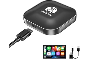 CAITS Wireless CarPlay Adapter, Wireless Carplay Dongle Convert OEM Wired CarPlay to Wireless CarPlay, CarPlay Wireless Adapter Fastest and Easy Use,Plug&Play,Online Update,for Cars from 2015&ios10+