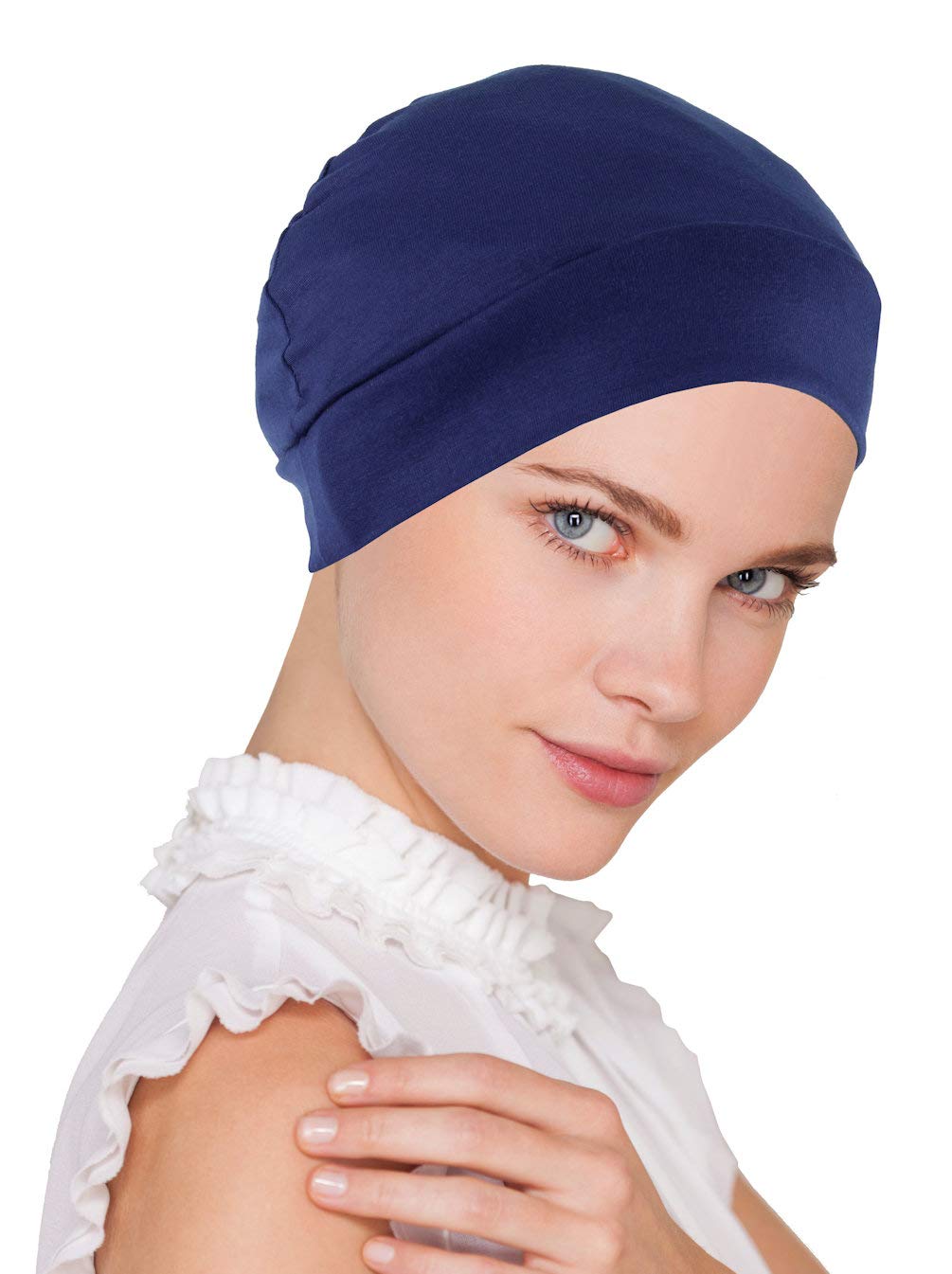Chemo EssentialsWomens Soft Comfy Chemo Cap and Sleep Turban, Hat Liner for Cancer Hair Loss