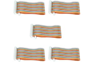 CFTGIW 5Pcs GPIO Cable for Female to Female 40pin Ribbon Wire, 20cm Length, Copper Core, PVC/PE Insulation, Mother to Mother 