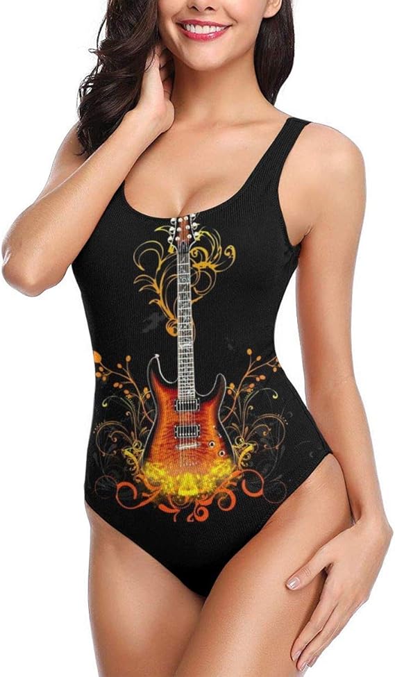 Amazon Co Jp マジックギター ワンピース 水着 レディース ビキニ おしゃれ セクシー スリムフィット 人気 競泳水着 服 ファッション小物