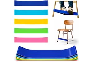 WNSIRVY 5 Pack Chair Bands for Kids with Fidgety Feet, ADHD Tools for Kids, Improve Focus & Reduce Restlessness, Chair Bands for Sensory ADHD ADD Autism - Classroom & Home Must Haves (Multicolor)