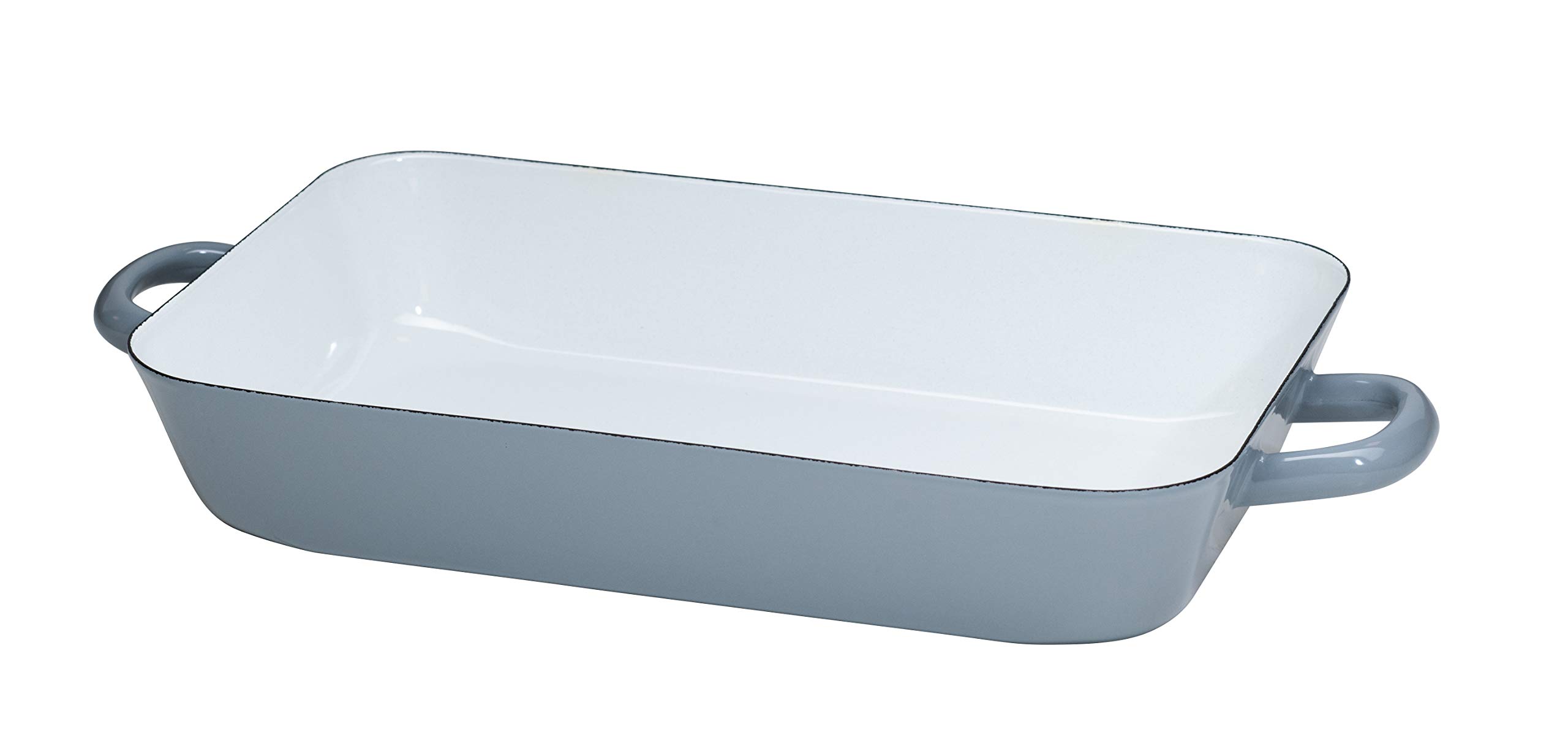 Riess, 0046-065, Frying pan 33/20,Classic - Pure Grey, dimensions 33 x 20 cm, height 6.0 cm, enamel, light grey, induction
