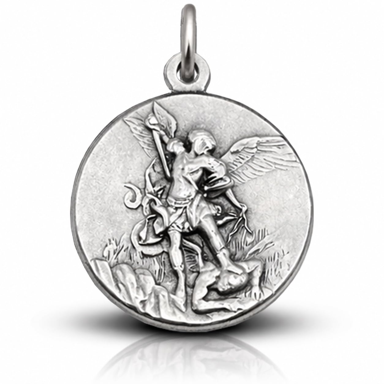 I G J MEDALLA DE SAN MIGUEL ARCÁNGEL LA ORIGINAL - MEDALLAS DE LOS SANTOS PATRONATOS - 100% MADE IN ITALY
