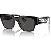 Dolce & Gabbana DG6184-501/87 Sunglasses BLACK w/DARK GREY 52mm