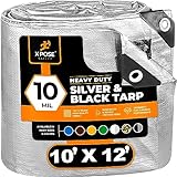 Heavy Duty Poly Tarp - 10' x 12' - 10 Mil Thick