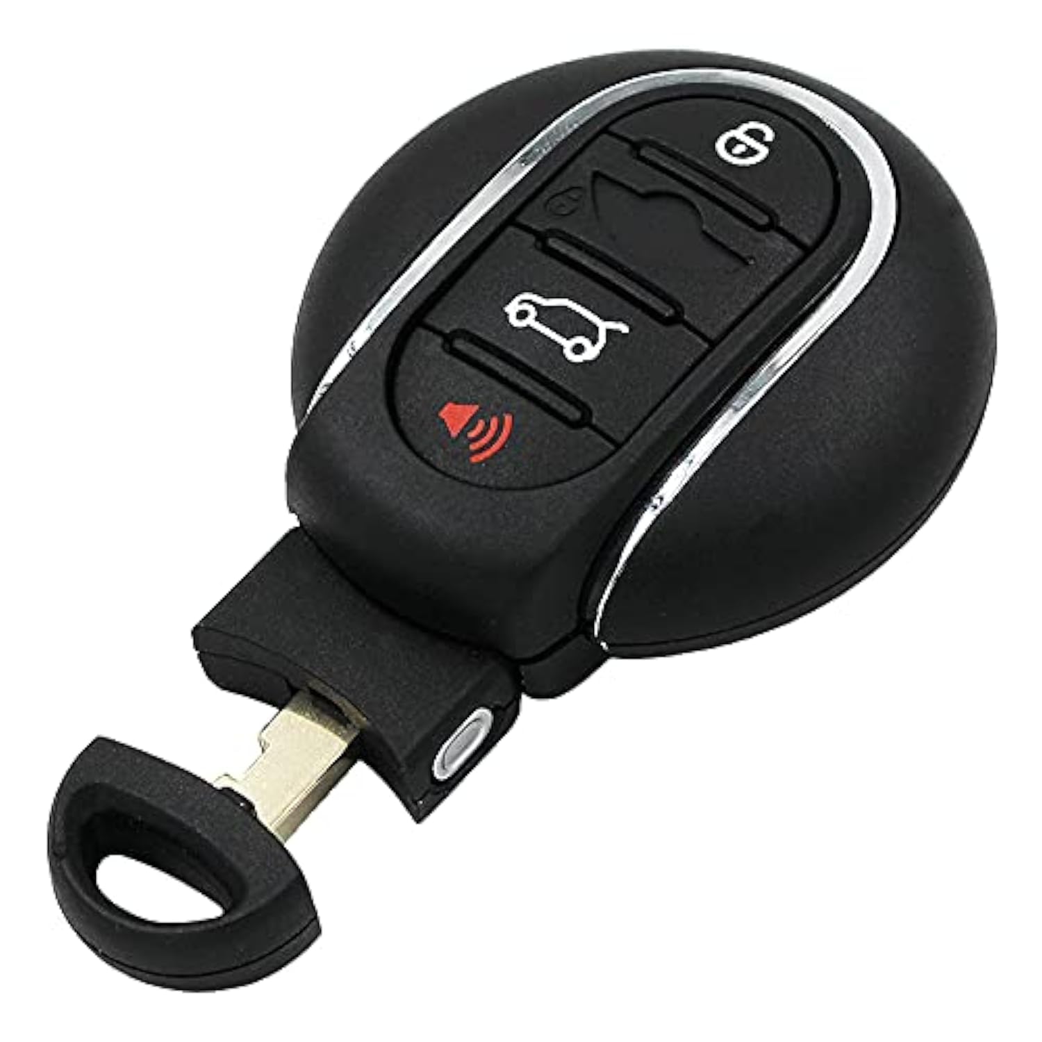4 Button Smart Car Key Fob Case Cover For BMW Mini Cooper F54 F55 F56 F60 2015 2016 2017 2018 with Emergency Key Blade