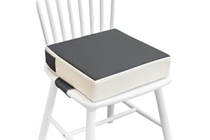 AAAini Toddler Booster Seat - Enhanced Comfort, Easy-to-Clean, Non-Slip, and Travel-Friendly（Dark Gray）