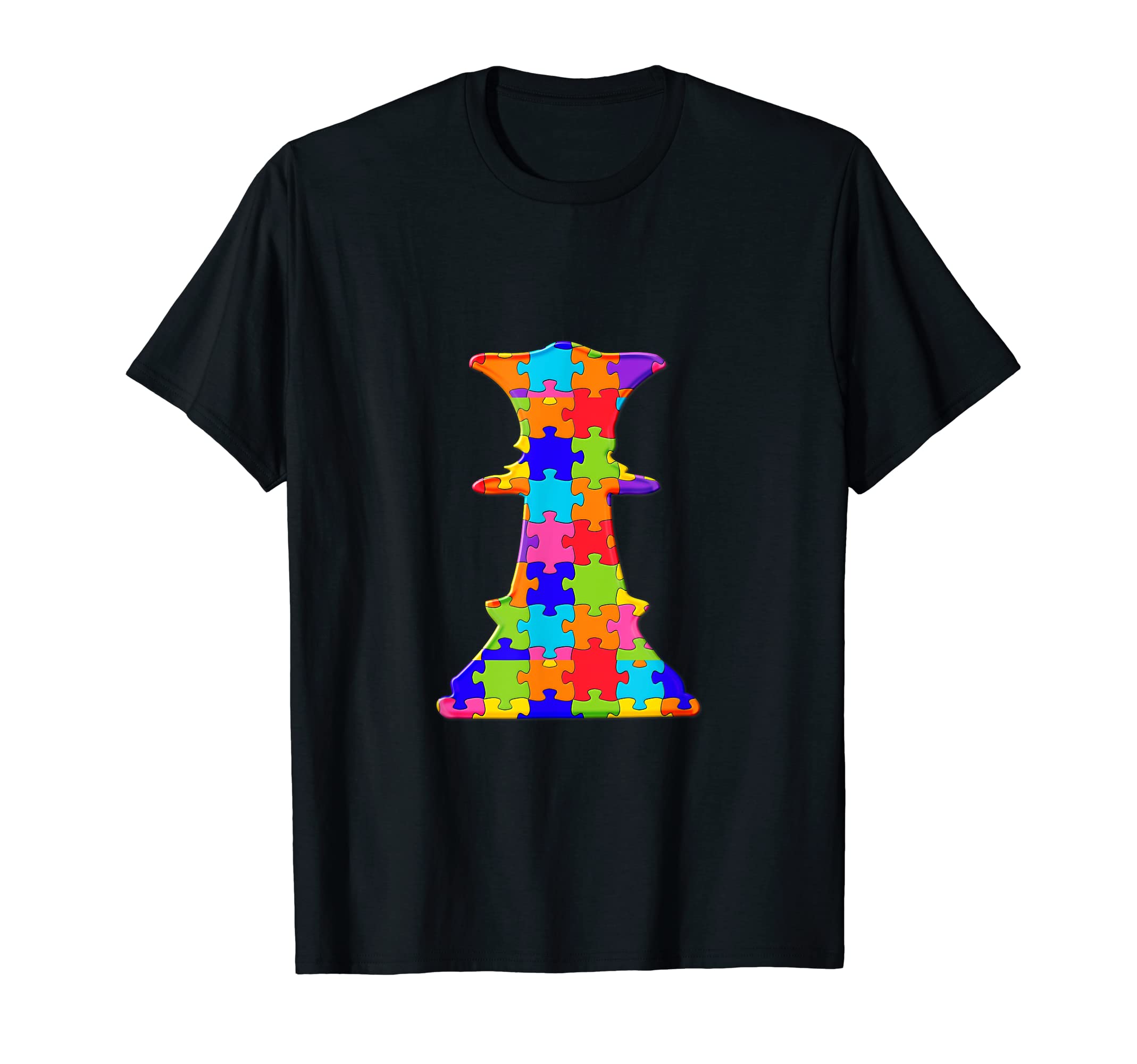 Chess Queen Jigsaw Autism Puzzle T-Shirt