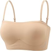 Womens Wireless Seamless Bras No Underwire Square Neck Push Up Bras Full Coverage Bralette Adjustable Supportive Bra