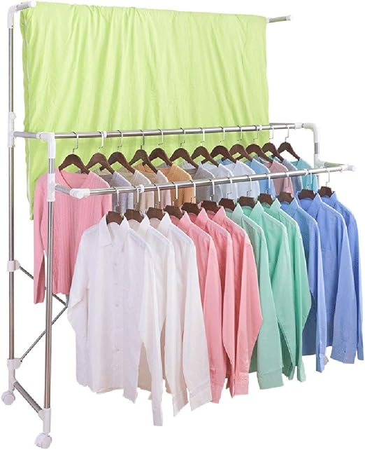 فوضوي بكرة غلاف عادي tubos para colgar ropa con ruedas