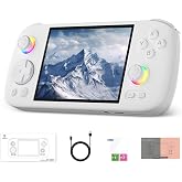 RG406H Handheld Game Console,4.0 Inch IPS Classic Retro Video Games Consoles,with 128G TF Card,with 5000mAh Battery Casual Game Console,Supports Wireless Networt HD Handheld Retro Console (White)