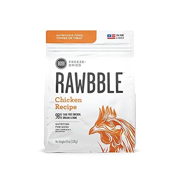 BIXBI LIBERTY FREEZE-DRIED DOG FOOD TOPPER & TREATS,...