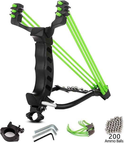 MoreFarther Professional Slingshot Set, Y Shot Sling Shot Wrist Rocket