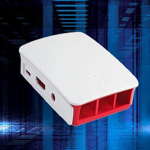Mazuer Raspberry Pie 3 Shell Raspberry Pi Estuche 3b + Caja de protección Especial Estuche para computadora Carcasa roja y Blanca (Color: Rojo y Blanco)