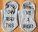 Qrupoad Unisex Fun Non Skid Crew Socks If You Can Read This Bring Me A Whisky