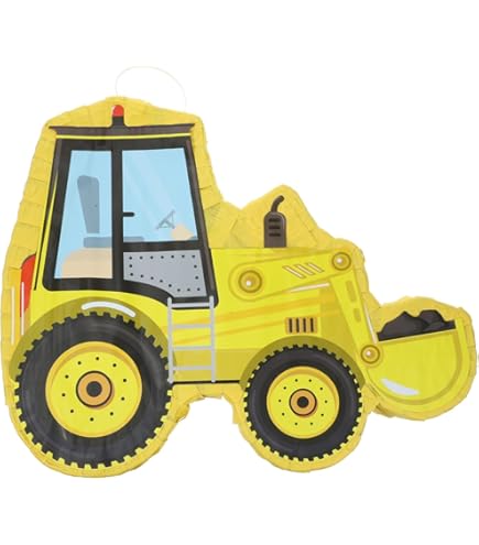 Luxshiny Construction Excavator Pinata - Small Truck Pinata For Birthday Parties & Decorations
