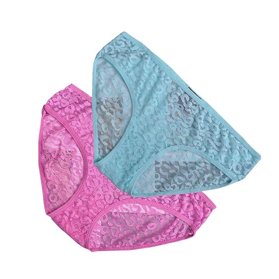 Women's Fully Beautiful Lace G-String Regular Fit Underwear (Pack of 2)