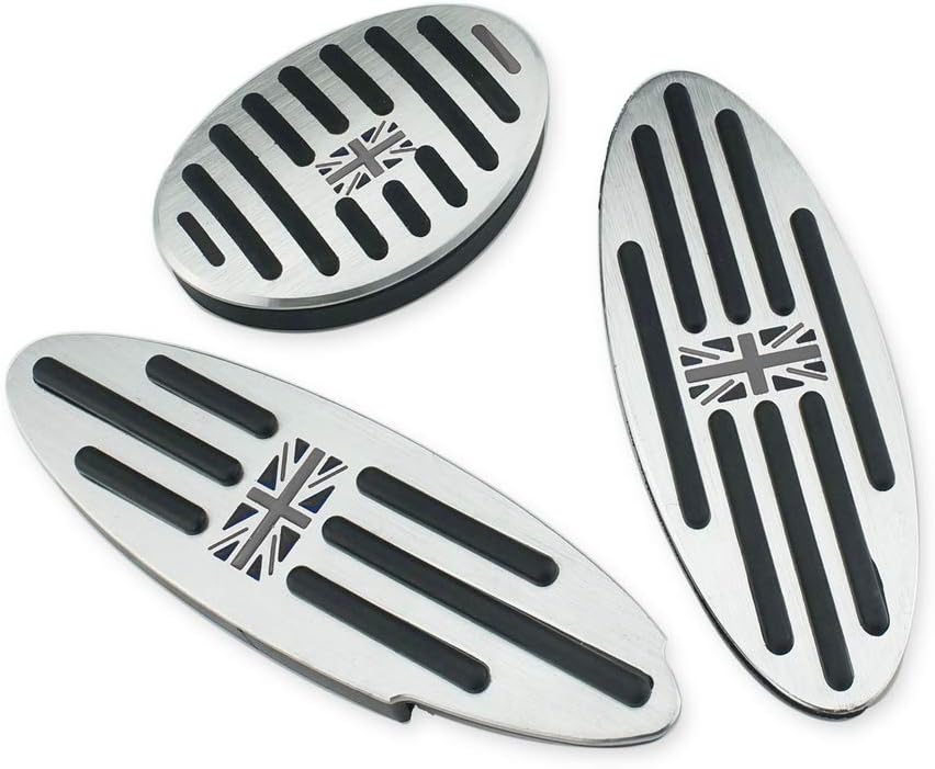 QIDIAN Car Foot Rest Footrest Pedal Pad Covers for Cooper S One R50 R53 Clubman R55 R56 R60 R61 F55 F56 F54 F60 Countryman Foot Rest Pedal Sticker