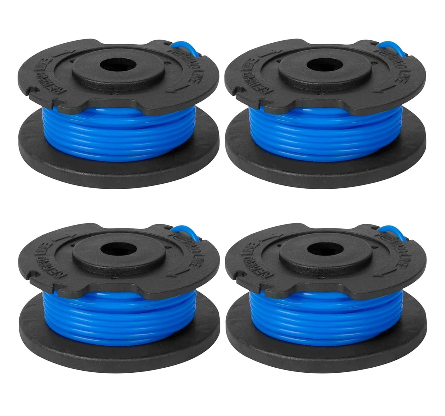CKCSHI 4Pcs Strimmer Spool Compatible with Ryobi, String Trimmer Replacement for Ryobi 18V 24V 40V One+ AC14RL3A Olt1832 Rac124