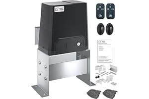 GateNear Up to 3300lb or 40ft Automatic Sliding Gate Opener with 2 Remote Control Complete Kit Powerful Electric Opening Chain Drive Rolling Gate Motor Heavy Duty Slide Gate Opener for Driveway