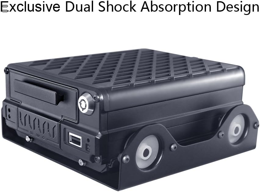 SoloSafety Exclusive Dual Shock Absorption Design MDVR H941 with 4CH AHD 720P 4G 3G GPS WiFi HDD+SD Dual Storage Remote Controll Reverse Image for Vehicle Video Surveillance(Edition:WiFi+GPS+RJ45)