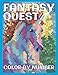FANTASY QUEST Color by Number: Activity Puzzle Coloring Book for Adults Relaxation & Stress Relief (Color By Number Quest) by Sunlife Drawing
