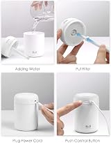 LtYioe Portable Humidifier Navy Black USB Quiet Evening Desk Mist 2 Modes Night view 6