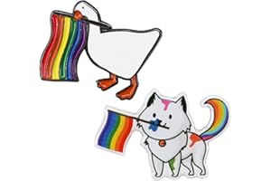 Yomlry LGBTQ Pins Set Round Gay Rainbow Pride Pin Heart Bi Gay Flag Pin Pride Buttons Ally Bulk for Backpacks Bags Clothes