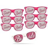 Bachelorette Party Novelty Sunglasses - Party Favor & Bride Keepsake. 7 Pack (pink)