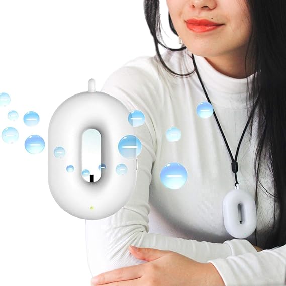 Amazon 空気清浄機 ポータブル空気浄化機 首掛けタイプ ミニ小型携帯 マイナスイオン発生器