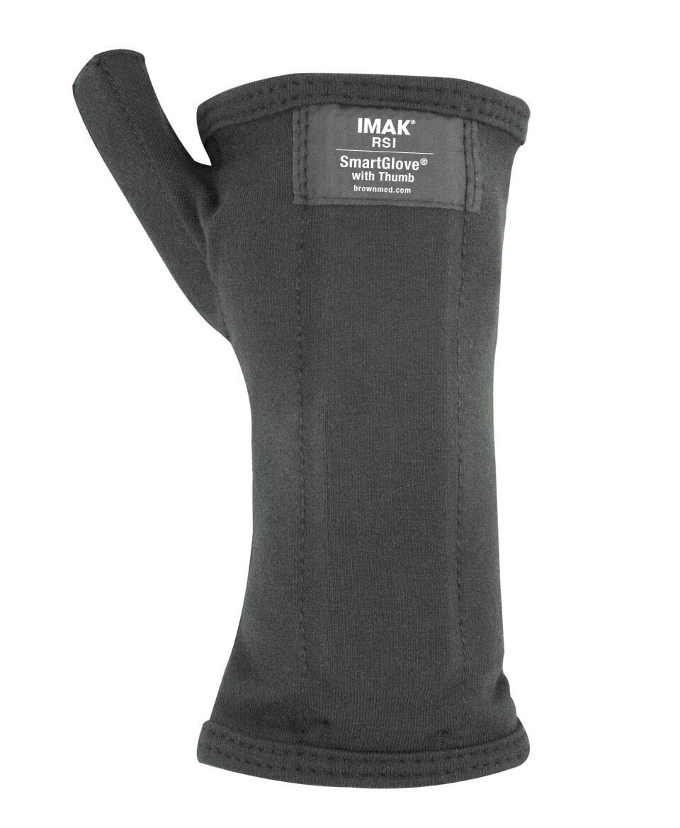 IMAK Smart Glove Thumb and Wrist Support, Helps, Prevent & Relive Wrist & Thumb Pain from Carpal Tunnel Syndrome (RSI), Ideal to Use with PC, Keyboard, Mouse, Gaming (Small)