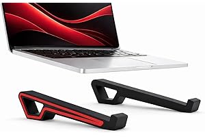 Laptop Stand for Desk – Ergonomic Ventilated Laptop Riser, Portable Computer Stand for Improved Airflow Cooling, Office & Hom