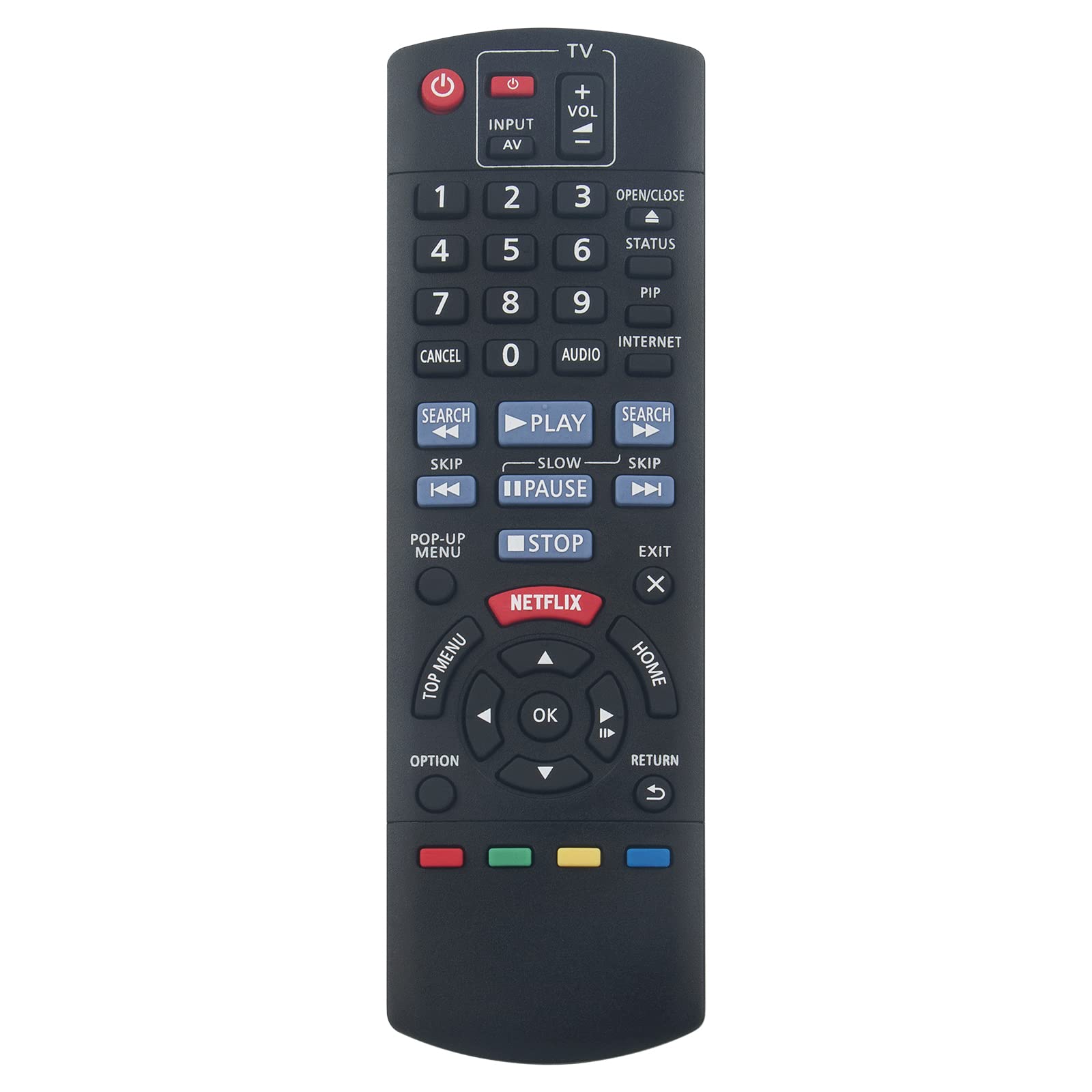 VINABTY New N2QAYB000870 Replacement Remote Control fit for PANASONIC BLU-RAY N 2 QAYB 000870 DMPBD79 DMPBD79EB DMPBD79EBK DMP-BD79EB-K dmp-bd79eb-k DMP-BD79EKB DMPBD 79 Remote Controller