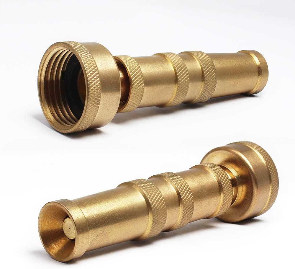 Cesun 25 Feet 304 Stainless Steel Metal Garden Hose with Solid Brass Nozzle, Lightweight Portable Durable Cool to The Touch, Flexible and No Kink, Tangle Puncture Resistant (25 Feet Upgraded) : Garden & Outdoor