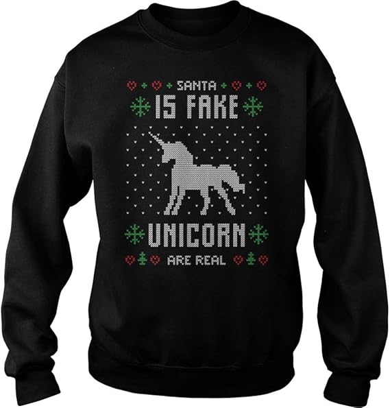 Amazon.com: Baker - Ugly SZanta is Fake Unicorn is Real ...