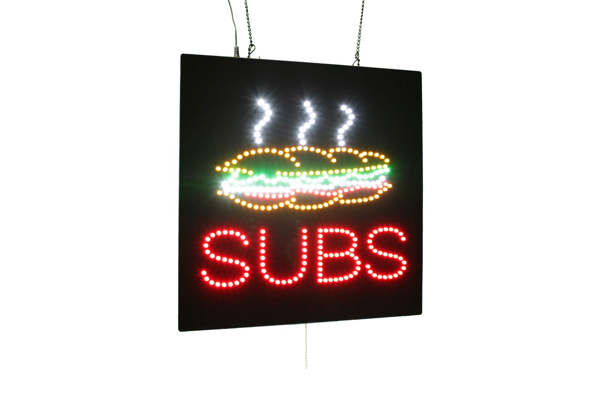 Subs Sign, TOPKING Signage, LED Neon Open, Store, Window, Shop, Business, Display, Grand Opening Gift