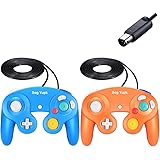 SogYupk 2 Pack Controller Replacement for Gamecube Controller,Wired Controllers Classic Gamepad Compatible with Nintendo and